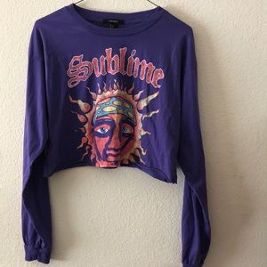 Cropped long sleeve sublime shirt